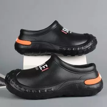 Hot Sale Men s Shoes Winter Kitchen Working Slippers Platform Shoe for Men Casual Slip-on Driving Chef Mans Slipper Main Push 38 бежевый