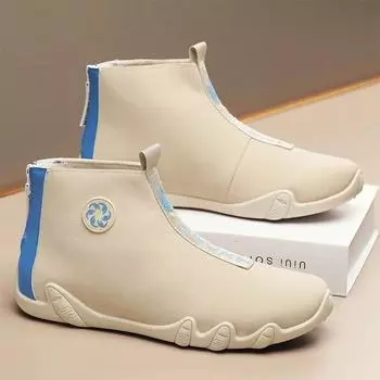 Hot Sale Men s Winter Boots High Quality Working Outdoor Casual Mans Snow Hiking Ankle Boot Non-slip Waterproof Designed New 39 бежевый