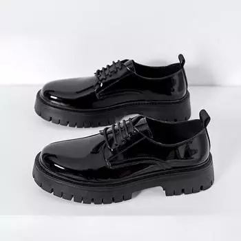 Hot Sale Mens Casual Leather Footwear Handmade Soft Oxford Shoes Anti-slip Rubber Formal Dress Footwear Business Shoes Sneakers 38