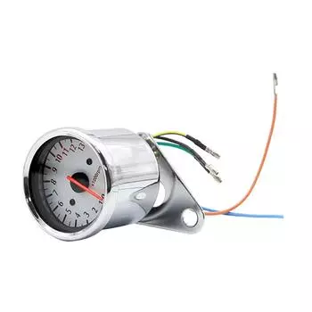 Hot Sale Motorcycle Tachometer Delicate Texture 12V 0-13000 Tachometer Retro Tach RPM Gauge Rev Counter Universal for Motorcycle CHINA