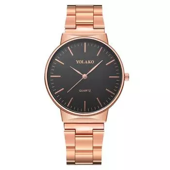 Hot Sale Simple Fashion Men s Watch Men s Watch Quartz Watch Steel Belt Watch чёрный