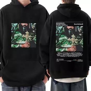 Распродажа толстовка с капюшоном Suicideboys Hip Hop Album XS белый