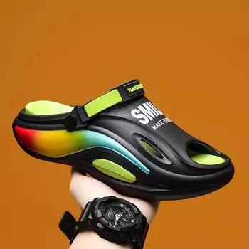 Hot Sale Summer Men s Slippers Fashion Mens Non-slip EVA Platform Beach Shoes Outdoor Man Sandals Classic Soft Couple s Slipper 36-37 коричневый