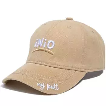 Hot Sale Unisex Washed Cotton INIO Embroidery Baseball Cap Casual Outdoor Sun Dad Hat Rich Color For Women And Men 56cm-60cm хаки