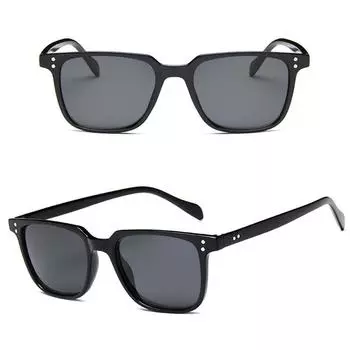 Hot Sale UV400 Retro Eyewear Unisex Male Mirror Men Sunglasses Sun Glasses Square Shades Women Oculos Vintage Popular High Quality Driver Accessories синий