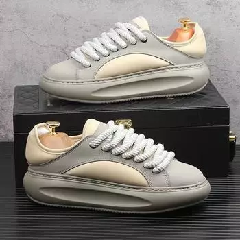 Hot Sales Men s Shoes 2024 New Thick Sole Breathable Mesh Shoes Lovers Summer Bread Shoes 39 чёрный