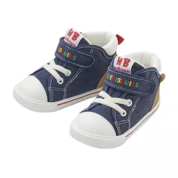 HOT Second Baby Shoes Boys Girls Kids Clothing Navy [MIKIHOUSE BISCUITS] Детская 15,5 см 73-9303-496 тёмно-синий