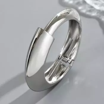 Hot-selling bracelet, geometric smooth design exaggerated bracelet, niche high-end open jewelry