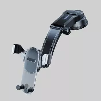 Hot-selling car navigation bracket out of trend dashboard suction cup navigation mobile phone holder pull-down automatic lock