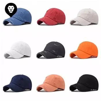 Взрыв популярности Рваная хлопковая бейсболка Хлопковая бейсболка Кепка с козырьком Adjustable