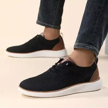 Hot Selling Men s Casual Running Shoes Breathable Fly Mesh for Summer Cross-Border Loafers Walking Style Shoes 40 чёрный