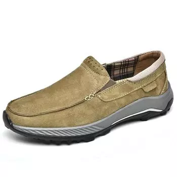 Hot Selling Men s Loafers in Europe America Wear-resistant Soles Leisure Shoes Park Walking Shoes Outdoor Men s Running Shoes 38 чёрный