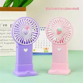 Популярный портативный мини-вентилятор USB, бесшумный, портативный, мощный, небольшой вентилятор, настольный, ручной, 2-в-1, вентилятор для фруктов
