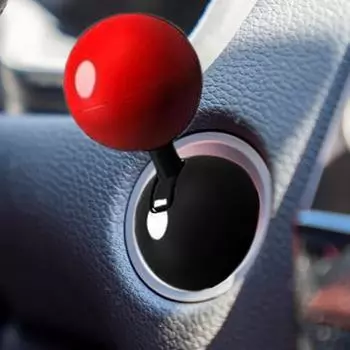 Hot selling one click start button control lever car engine start stop button control lever car button start cover decorative синий