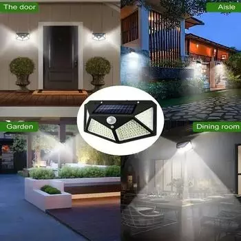 Hot Selling Solar Human Body Induction Wall Lamp Outdoor Garden Courtyard Lamp New Rural Area Outdoor Wall Landscape LED Lamp white light