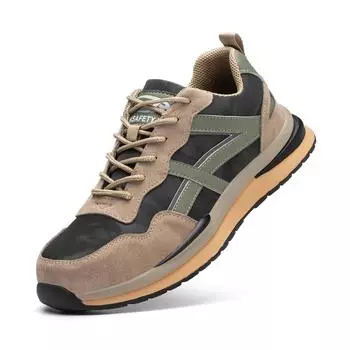 Hot Selling Work Shoes Anti-smashing Anti-puncture Steel Toe Protective Shoes Breathable Safety Shoes 40 серый