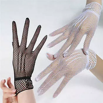 Hot Sexy Women S Girls Bridal Evening Wedding Party Prom Driving Lace Gloves 18cm красный