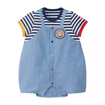 HOT Shortall Детская одежда Синий 80 см [MIKIHOUSE BISCUITS] Детская 72-1303-495 синий