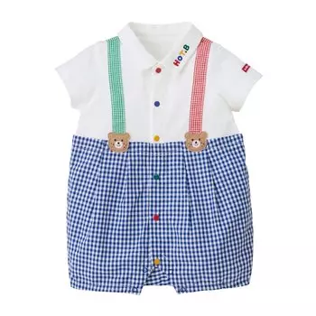 HOT Shortall Детская одежда Темно-синяя 80 см [MIKIHOUSE BISCUITS] Детская 72-1301-499 тёмно-синий
