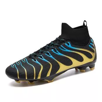 Hot Spike Shattered Soccer Shoes TF Assassin Youth Indoor and Outdoor Professional Game Training Soccer Shoes 35