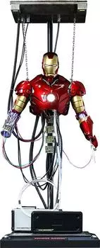 Hot Toys Movie Masterpiece Iron Man Iron Man Mark 3 Version Reproduction Scale Diorama Tune-up 1/6