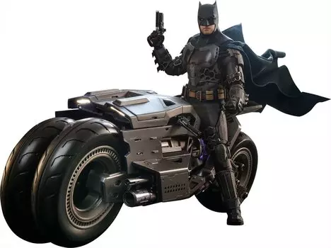 Hot Toys Movie Masterpiece The Flash Batman Batcycle Scale Figure & 1/6 чёрный