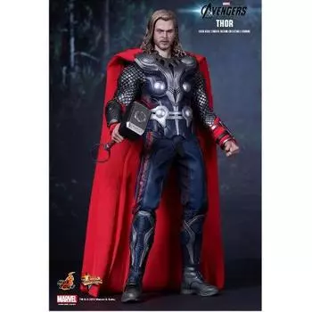 Hot ToysMovie Masterpiece - полностью позирующая фигурка в масштабе 1/6: Мстители - Тор
