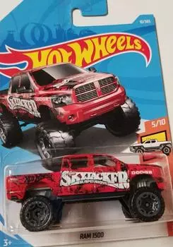 Hot Wheels 2018 50th Anniversary Dodge Ram 1500 10365, Red
