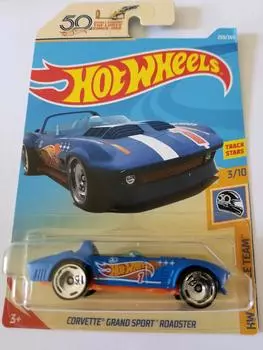 Hot Wheels 2018 Hw 50th Race Team Corvette Grand Sport Roadster 3/10 -