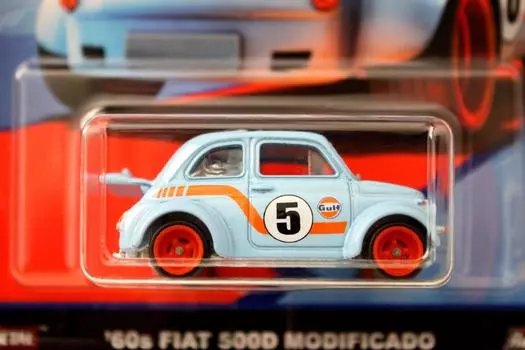 Hot Wheels 2019 Car Culture Fiat 500D Modified Gulf Blue #001 60 синий