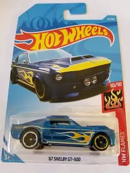 Hot Wheels 2019 HW Flames - 67 Shelby GT-500 [Dark Blue]