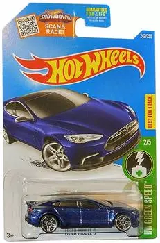 Hot Wheels 2019 Hw Green Speed Tesla Model Blue S, 226/250