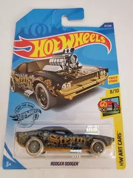 Hot Wheels 2020 Hw Art Cars Rodger Black Dodger, 67/250