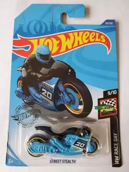 Hot Wheels 2020 Hw Race Day Street Blue Stealth, 78/250 синий