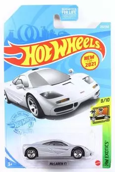 Hot Wheels 2021 McLaren F1 Silver для #235 Ryu Asada/New 2021 [Элемент]