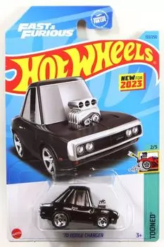 Hot Wheels 2023 1970 Dodge Charger Black for #153 (Toondo) Fast & Furious/New 2023 [Item]