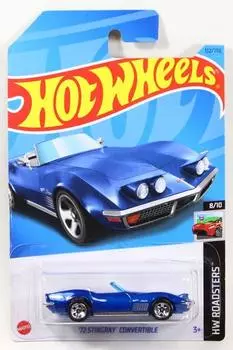 Hot Wheels 2023 1972 Chevrolet Corvette Stingray Convertible Blue для #132 New 2023 [Элемент]