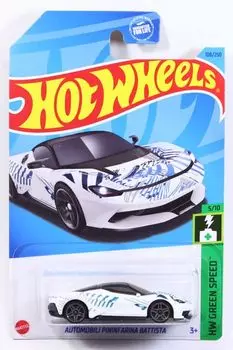 Hot Wheels 2023 Automobili Pininfarina Battista White #108r [Предмет]