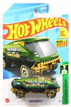 Hot Wheels 2023 Baja Bison T5 Green for #143r New 2023 [Item]