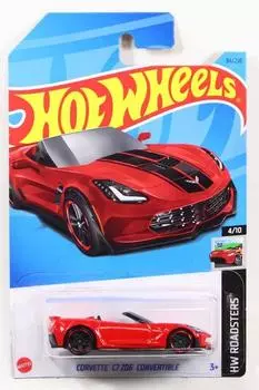 Hot Wheels 2023 Chevrolet Corvette C7 Z06 Кабриолет Красный #034 [Товар]