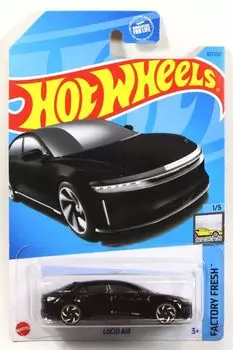 Hot Wheels 2023 Lucid Air Black #097r [Предмет]