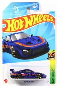 Hot Wheels 2023 Porsche 935 Синий #223 (2018) Ryu Asada [Элемент]