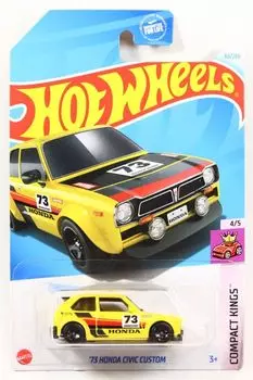 Hot Wheels 2024 1973 Honda Civic Custom Желтый #090 [Предмет]