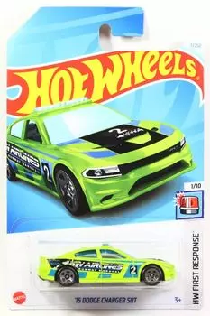 Hot Wheels 2024 2015 Dodge Charger SRT Green #007r [Предмет]