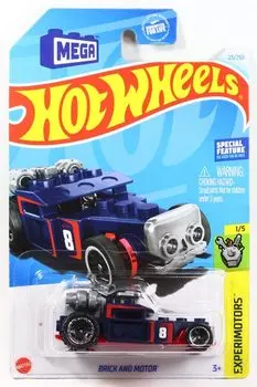 Hot Wheels 2024 Brick and Motor Dark Blue #025 [Item]