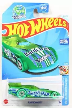 Hot Wheels 2024 Supercharged Green Earth Day #124 [Предмет]