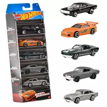 Hot Wheels 5 Car Pack Fast and Furious years old and HND08 [3 up]