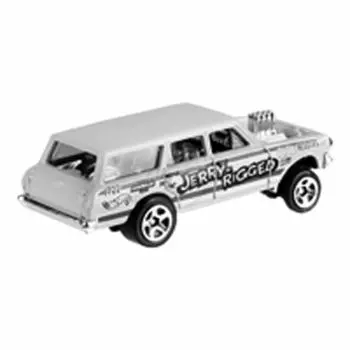 Hot Wheels 64 Chevy Nova Wagon Gasser Blue 2019-#198 [Предмет]