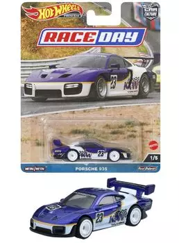Hot Wheels Alloy Steel Car Culture Race Day Porsche 935 3 года HKC59 Синий - - [Из старого]