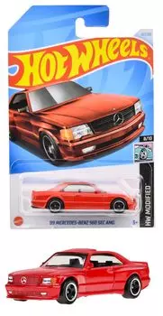 Hot Wheels Basic Car 560 SEC AMG 1989 года и HXP91 89 Mercedes-Benz [Мини-автомобиль] [3 вверх]